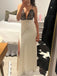 Sexy Deep V-neck Ivory Long Evening Prom Dresses, Lace Wedding Dress, DB0331