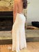 Formal Mermaid Side Slit Spaghetti Straps Long Evening Prom Dresses, DB0342