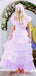 A-line Pink Long Evening Prom Dresses, DB0350