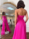 Popular Chiffon Sweet Heart Side Slit Long Evening Prom Dresses, DB0353